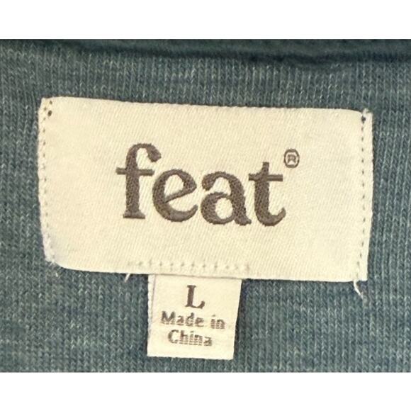 NWT Feat BlanketBlend‎ Sweatshirt Unisex Large Blue Loungwear Casual Crewneck - Picture 4 of 8